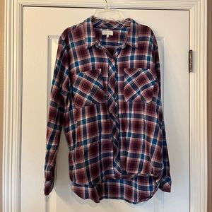 Blue and Purple Lucky Brand Flannel